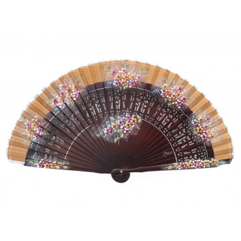 Abanico Sapán Úbeda Caoba