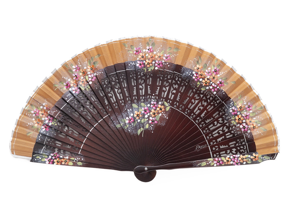 Abanico Sapán Úbeda Caoba