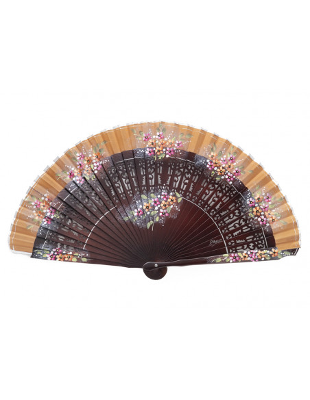 Abanico Sapán Úbeda Caoba