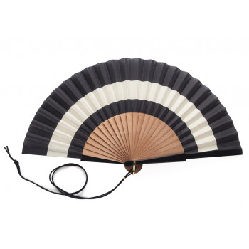 Abanico Negro Dos Tonos