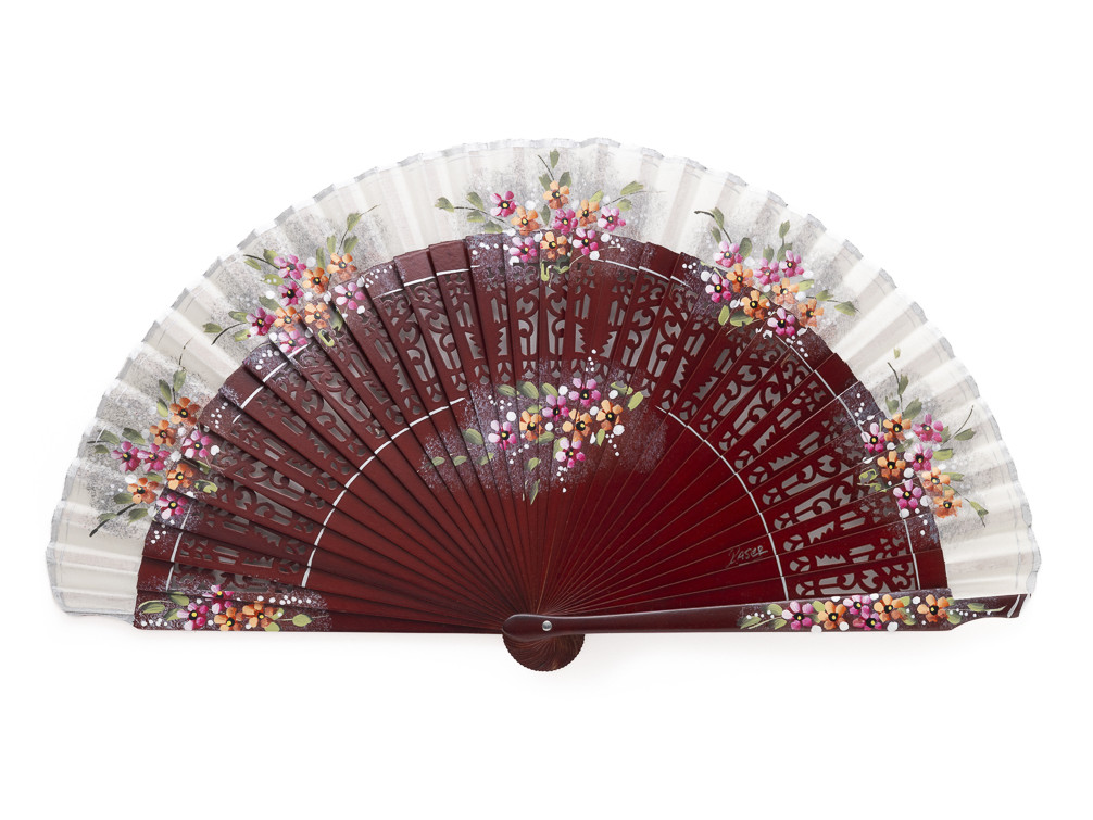 Abanico Sapán Úbeda Caoba