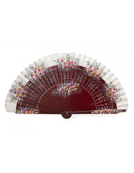 Abanico Sapán Úbeda Caoba