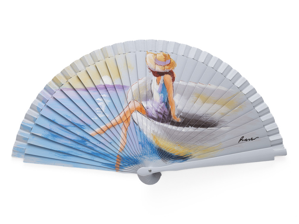 Abanico Paisaje Atardecer