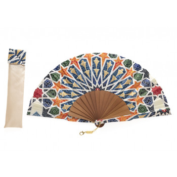Abanico Batik Estrellado Colorido