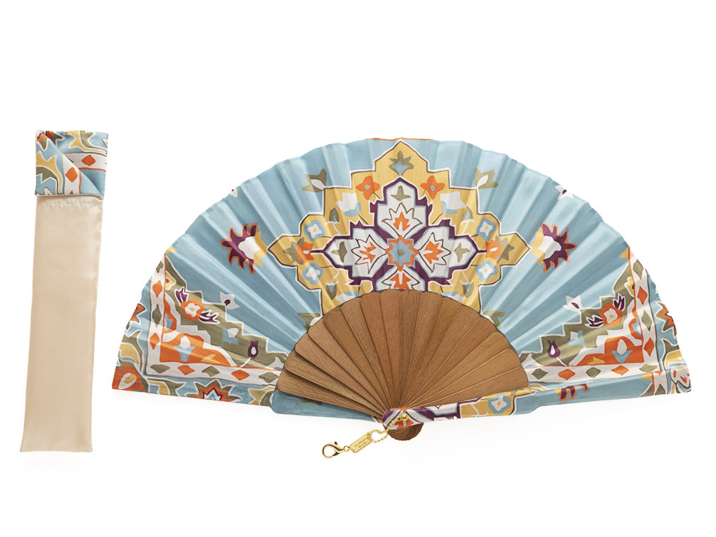 Abanico Batik Cielo