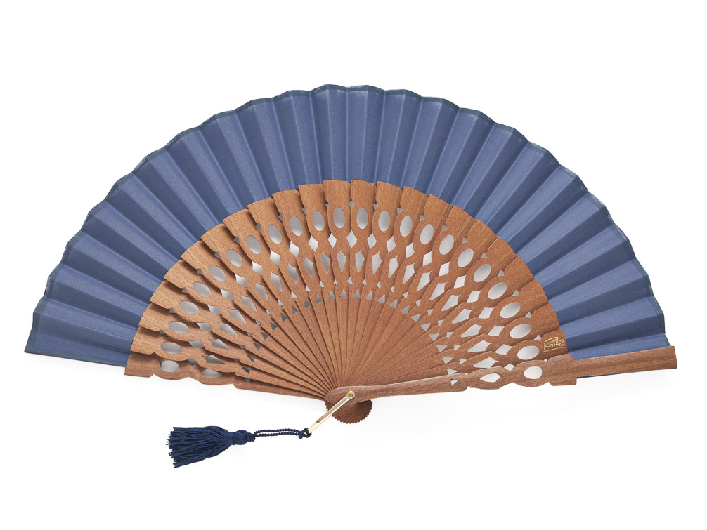 Abanico Ceremonia Azul Marino