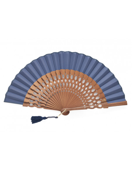 Abanico Ceremonia Azul Marino