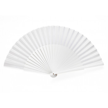 Abanico Pericón Liso Blanco