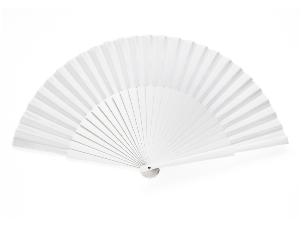 Abanico Pericón Liso Blanco