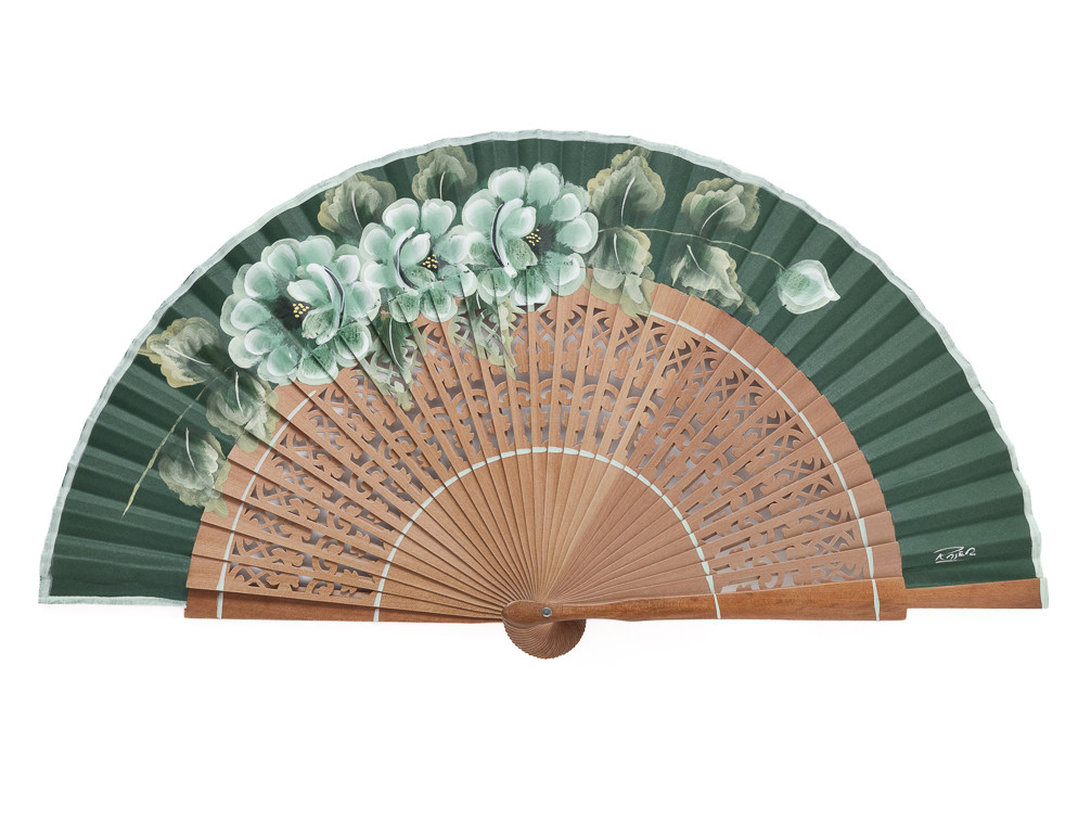 Abanico Floral Verde