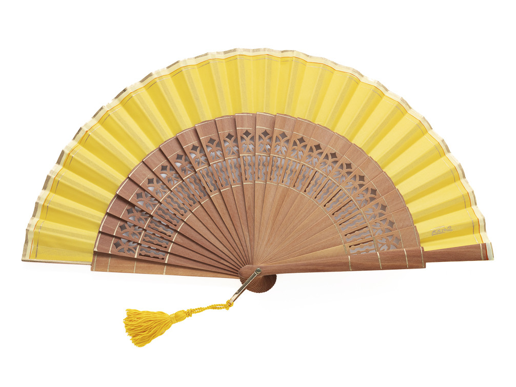 Abanico Liso Abedul Amarillo