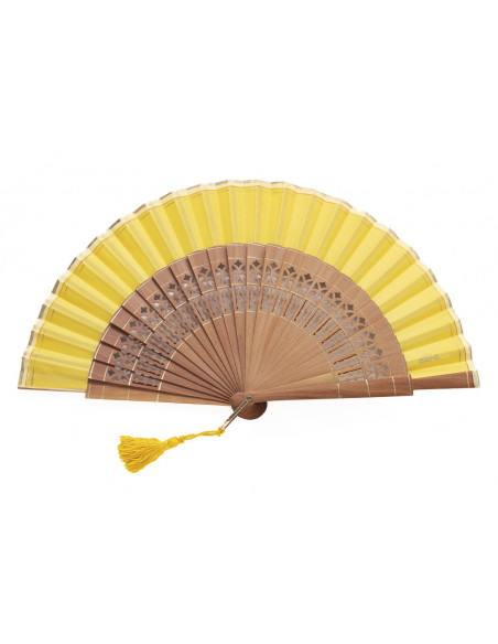 Abanico Liso Abedul Amarillo