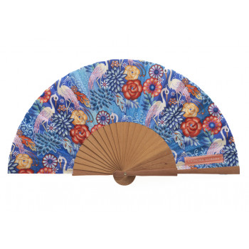 Abanico Flamenco Catalina Estrada Azul