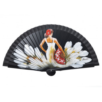 Abanico Flamenca Negro