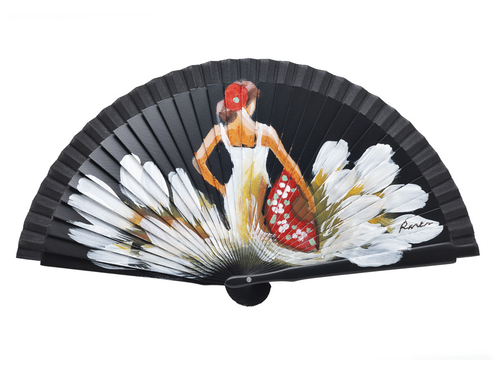 Abanico Flamenca Negro