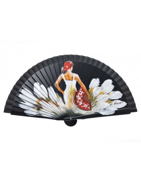Abanico Flamenca Negro