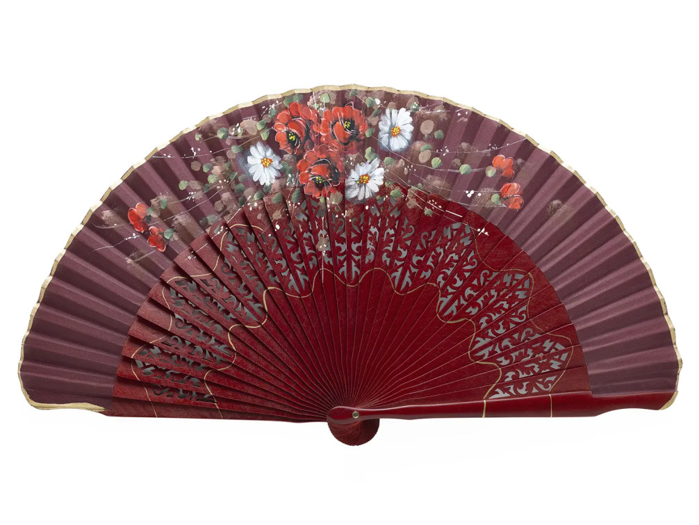 Abanico Alcazarén Rojo