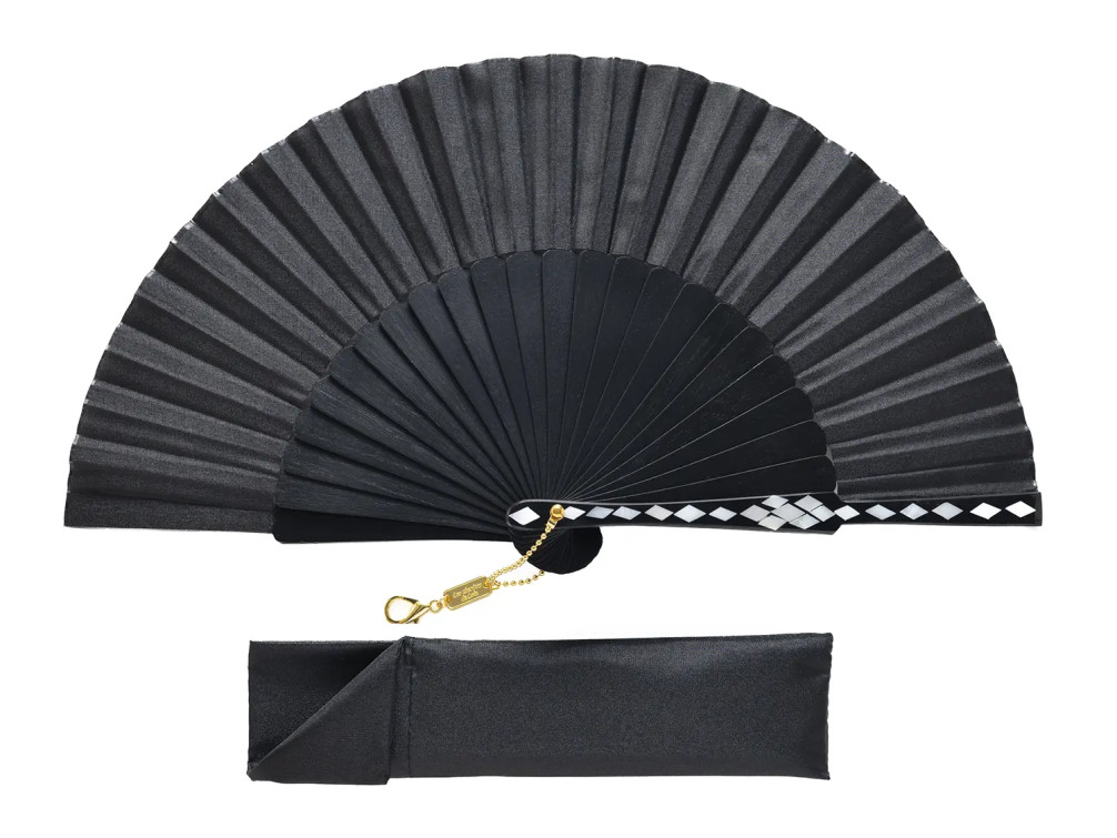 Abanico Baldosa Negro Mini