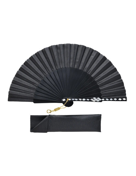 Abanico Baldosa Negro Mini