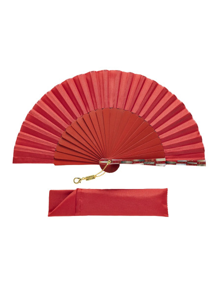 Abanico Baldosa Rojo Mini